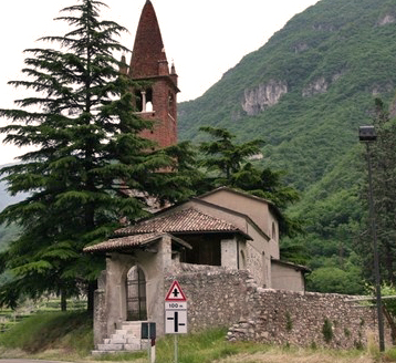 Church San Pietro in Bosco Ala Trento Lake Garda Italy