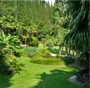 Arboretum Arco or Arciducale Park Trento Lake Garda Italy
