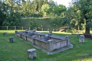 San Zeno fountains mount Baldo lake Garda Italy