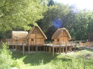 Stilt houses museum Molina di Ledro Valley Italy