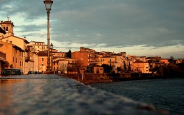 Pescantina, tramonto